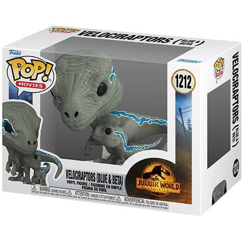 Funko POP! Movies - Jurassic World Dominion Vinyl Figure - VELOCIRAPTORS (Blue & Beta) #1212