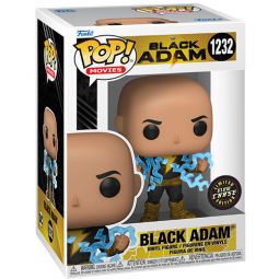 Funko POP! Movies - Black Adam Vinyl Figure - BLACK ADAM (Lightning) #1232 *GLOW IN DARK CHASE*