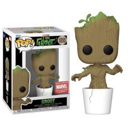 Funko POP! Marvel's I Am Groot Vinyl Bobble Figure - GROOT in Pot #1055 *Exclusive* Funko POP! Marvel's I Am Groot Vinyl Bobble Figure - GROOT in Pot #1055 *Exclusive*