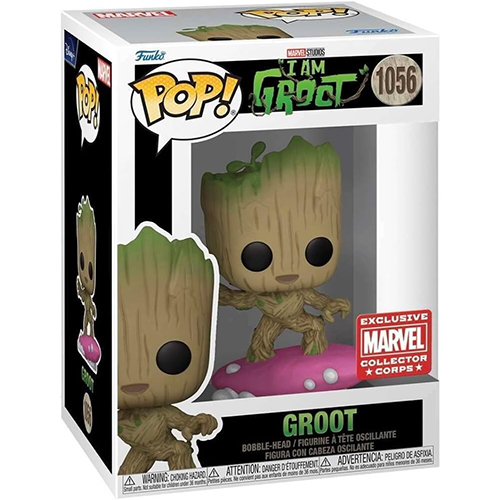 Funko POP! Marvel's I Am Groot Vinyl Bobble Figure - GROOT (Surfing) #1056 *Exclusive*