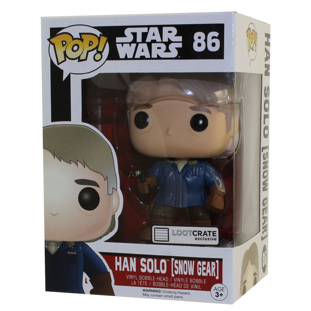 Pittig spiraal Pluche pop Funko POP! Star Wars Vinyl Bobble-Head - HAN SOLO (Snow Gear) #86  *Exclusive*: BBToyStore.com - Toys, Plush, Trading Cards, Action Figures &  Games online retail store shop sale