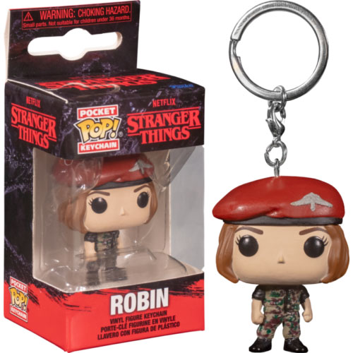Funko Pocket Keychain - Stranger Things (Season 4) - ROBIN (1.5 inch): BBToyStore.com - Toys, Plush, Trading Cards, Action Figures & Games online retail store shop