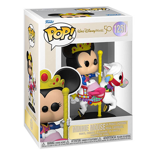 Funko POP! Walt Disney World 50 Vinyl Figure - MINNIE MOUSE on Prince Charming Regal Carousel #1251