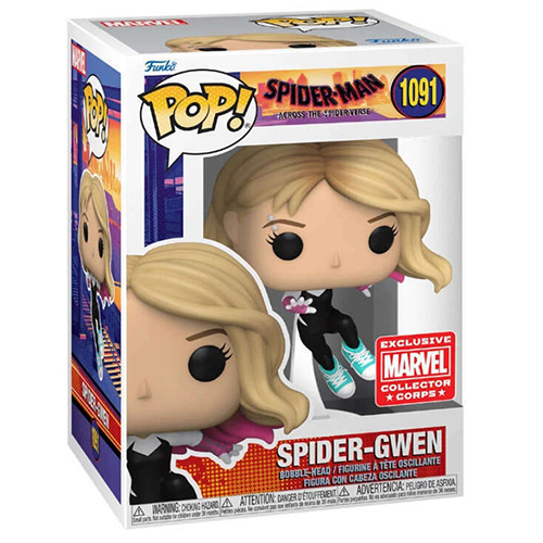Funko POP! Marvel Spider-Man Across the Spiderverse Vinyl Figure - SPIDER-GWEN #1091 *Exclusive*