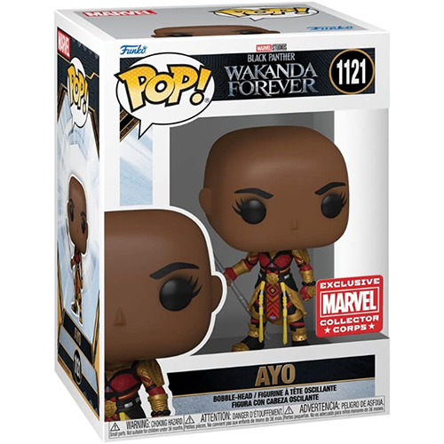 Funko POP! Marvel Black Panther Wakanda Forever Vinyl Bobble Figure - AYO #1121 *Exclusive*