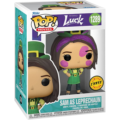 Funko POP! Movies - Luck Vinyl Figure - SAM AS LEPRECHAUN (Purple Glitter) #1289 *CHASE*