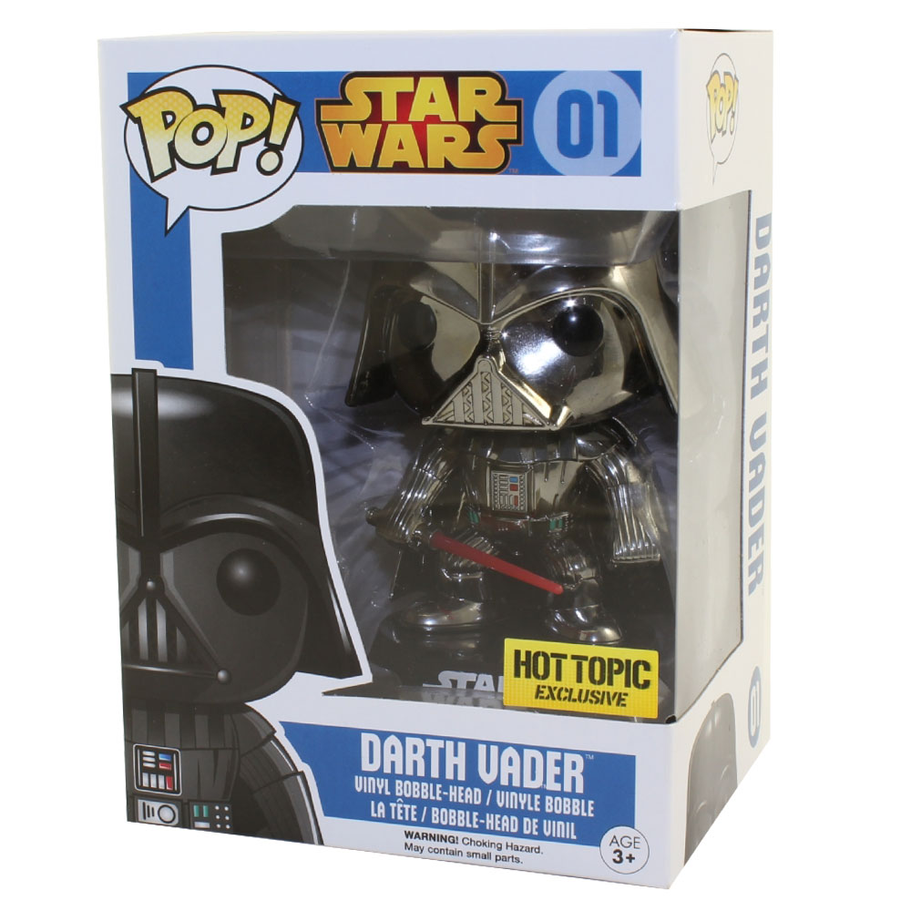 Funko POP! Star Wars Vinyl Bobble-Head - DARTH VADER (Chrome) #01 *Exclusive*