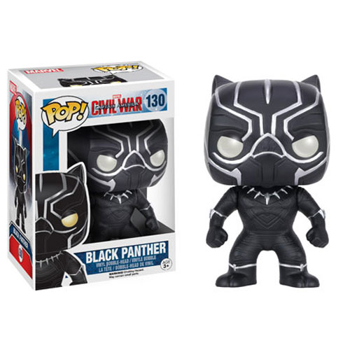 Funko POP! Vinyl Bobble - Captain America: Civil War - BLACK PANTHER #130