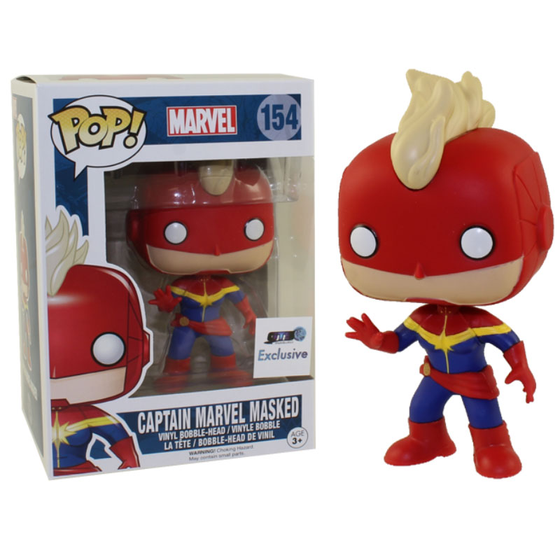Funko POP! Marvel Vinyl Bobble-Head - CAPTAIN MARVEL #154 *Exclusive*