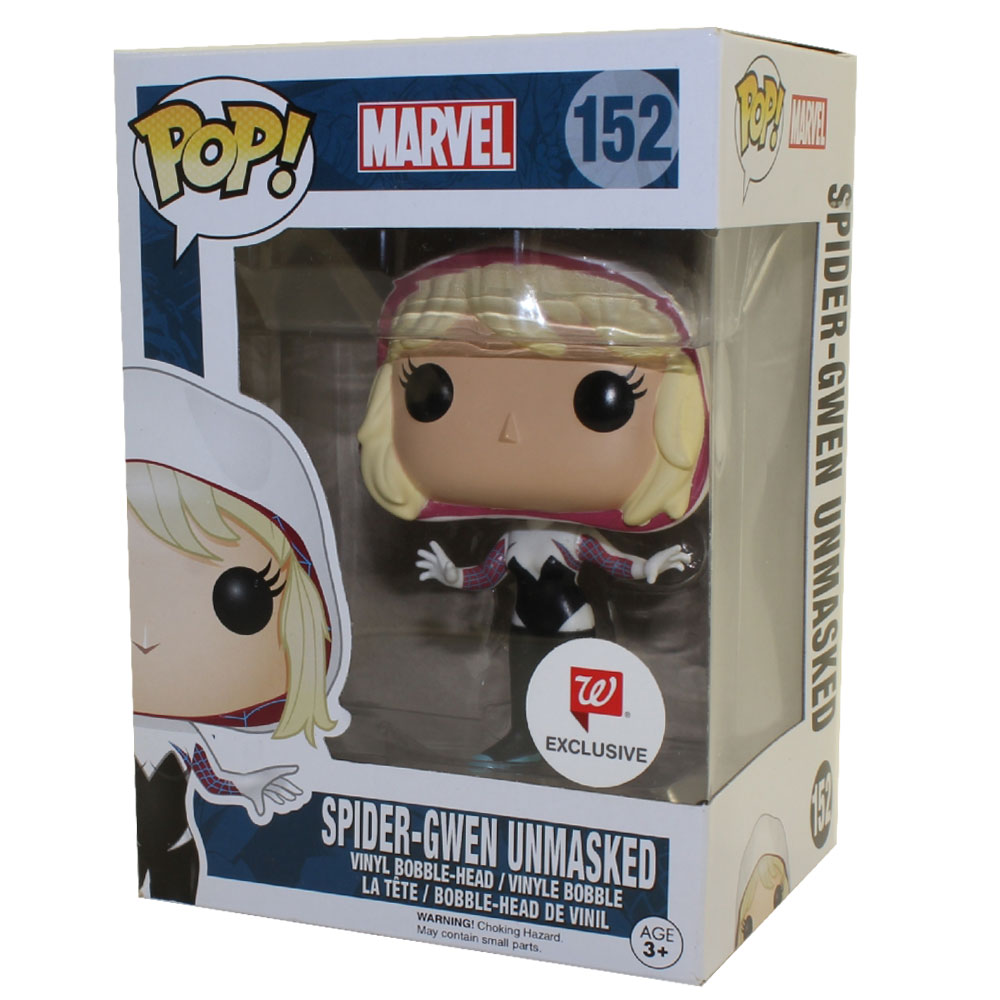Funko POP! Marvel - Vinyl Bobble-Head Figure - SPIDER-GWEN (Unmasked) #152 *Exclusive*