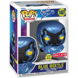 Funko POP! Movies Blue Beetle Vinyl Figure - BLUE BEETLE [Glow in Dark] #1407 *Exclusive*