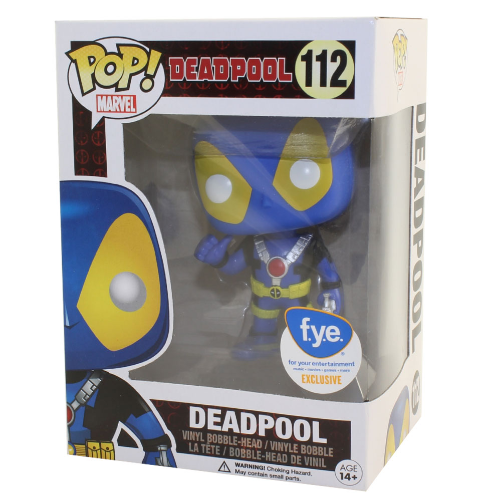 Funko POP! Marvel Vinyl Bobble-Head - DEADPOOL (Blue/Yellow - X-Men) #112 *Exclusive*