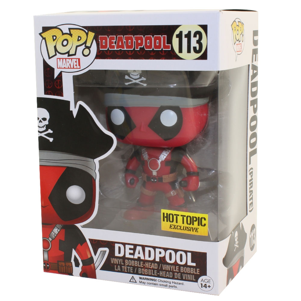 Funko POP! Marvel Vinyl Bobble-Head - DEADPOOL (Pirate) #113 *Exclusive*