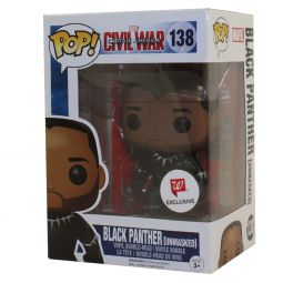Funko POP! Vinyl Bobble - Captain America: Civil War - BLACK PANTHER (Unmasked) #138 *Exclusive* Funko POP! Vinyl Bobble - Captain America: Civil War - BLACK PANTHER (Unmasked) #138 *Exclusive*