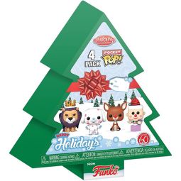 Funko Pocket POP! Tree Holiday Box 4-Pack - RUDOLPH, MISFIT ELEPHANT, KING MOONRACER & CHARLIE
