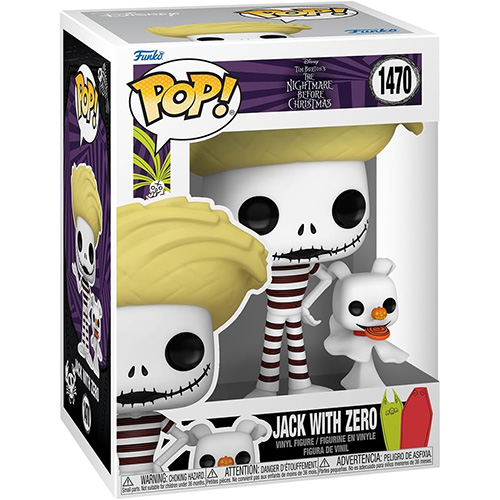Funko POP! Nightmare Before Christmas Vinyl Figure - JACK WITH ZERO [Beach] #1470