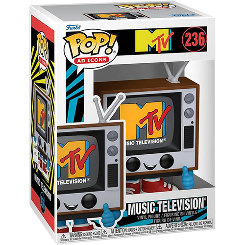 Funko POP! Ad Icons Toys Vinyl Figure - MUSIC TELEVISION [MTV] #236