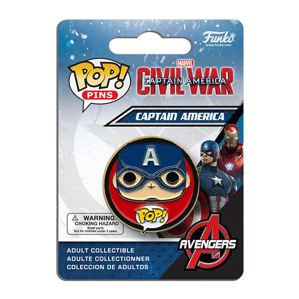 Funko POP! Pin - Captain America: Civil War - CAPTAIN AMERICA (1.25 inch)