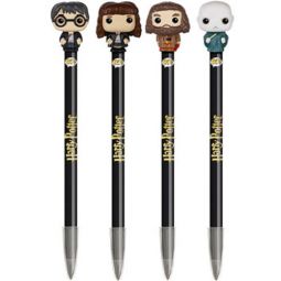 Funko Collectible Pens with Topper - Harry Potter - SET OF 4 (Hermione, Hagrid, Voldemort & Harry)