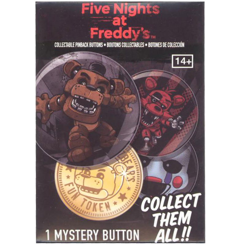 Funko Collectible Pinback Buttons - Five Nights at Freddy's - PACK (1 Mystery Pin)