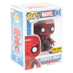 Funko POP! Marvel Heroes - The Amazing Spider-Man Vinyl Bobble - SPIDER-MAN (Black & Red) #03 *Excl*