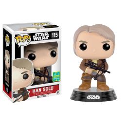 Funko POP! Star Wars The Force Awakens - Vinyl Bobble-Head - HAN SOLO #115 *2016 SDCC Exclusive*