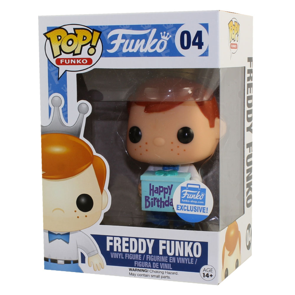 Funko POP! Vinyl Figure - FREDDY FUNKO with Happy Birthday Present #04 *Exclusive*