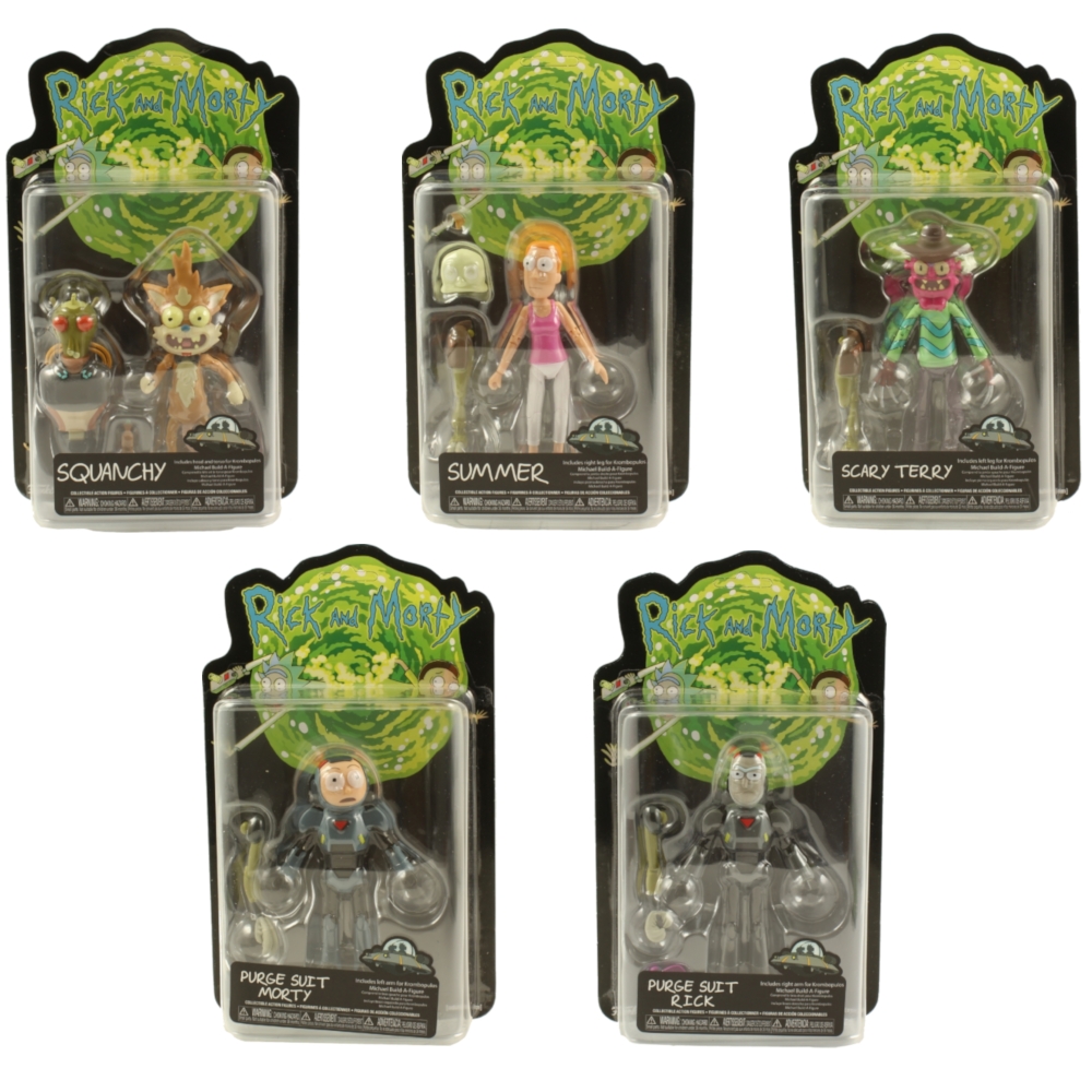 Funko Action Figures - Rick and Morty S2 - SET OF 5 (Squanchy, Summer, Scary Terry, Rick & Morty) Funko Action Figures - Rick and Morty S2 - SET OF 5 (Squanchy, Summer, Scary Terry, Rick & Morty)