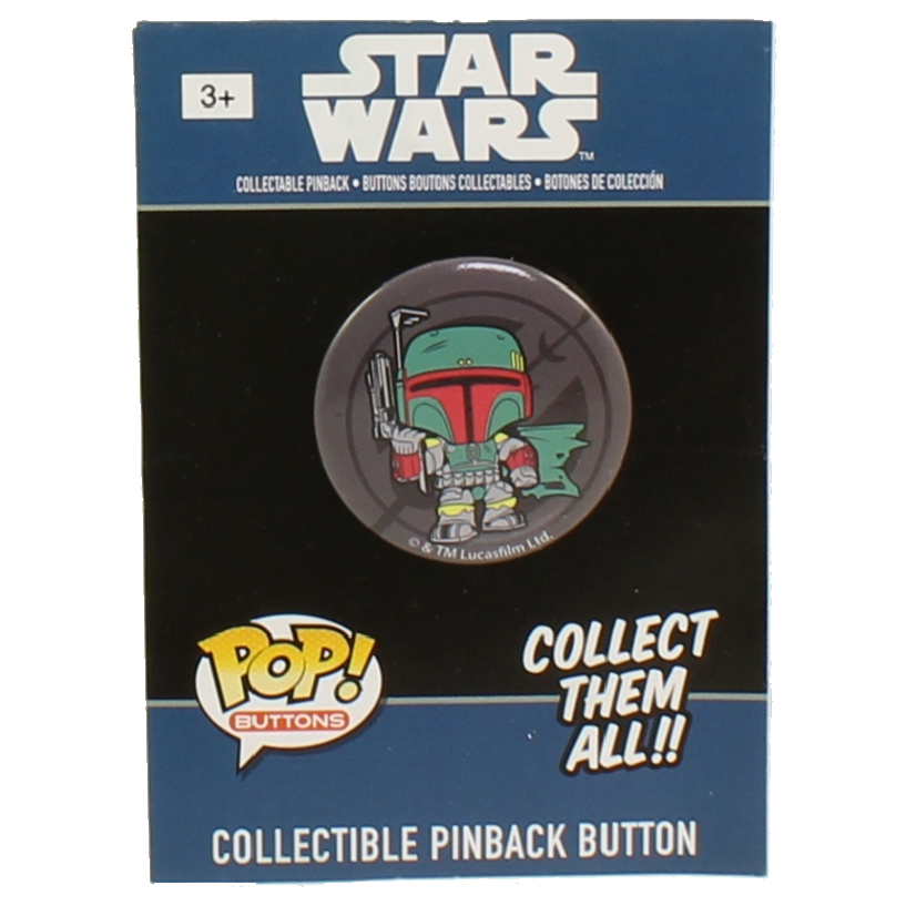 Funko Collectible Pinback Buttons - Classic Star Wars - BOBA FETT