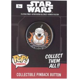 Funko Collectible Pinback Buttons - Star Wars Episode 7 - BB-8 (Black Background) (1.25 inch)