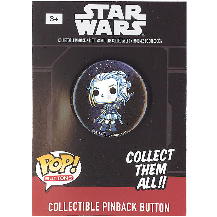 Funko Collectible Pinback Buttons - Star Wars Episode 7 - REY (1.25 inch)
