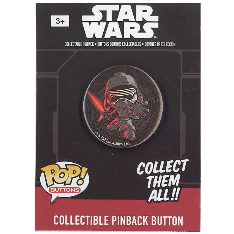 Funko Collectible Pinback Buttons - Star Wars Episode 7 - KYLO REN (Fighting Stance) (1.25 inch)