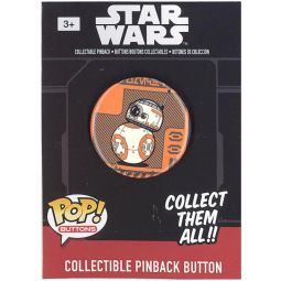 Funko Collectible Pinback Buttons - Star Wars Episode 7 - BB-8 (Orange Background) (1.25 inch)