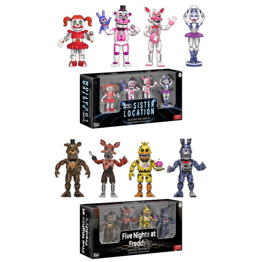 Funko Collectible Vinyl Figure Sets - Five Nights at Freddy's - SET OF 2 PACKS (13721 & 13722)(2 in)