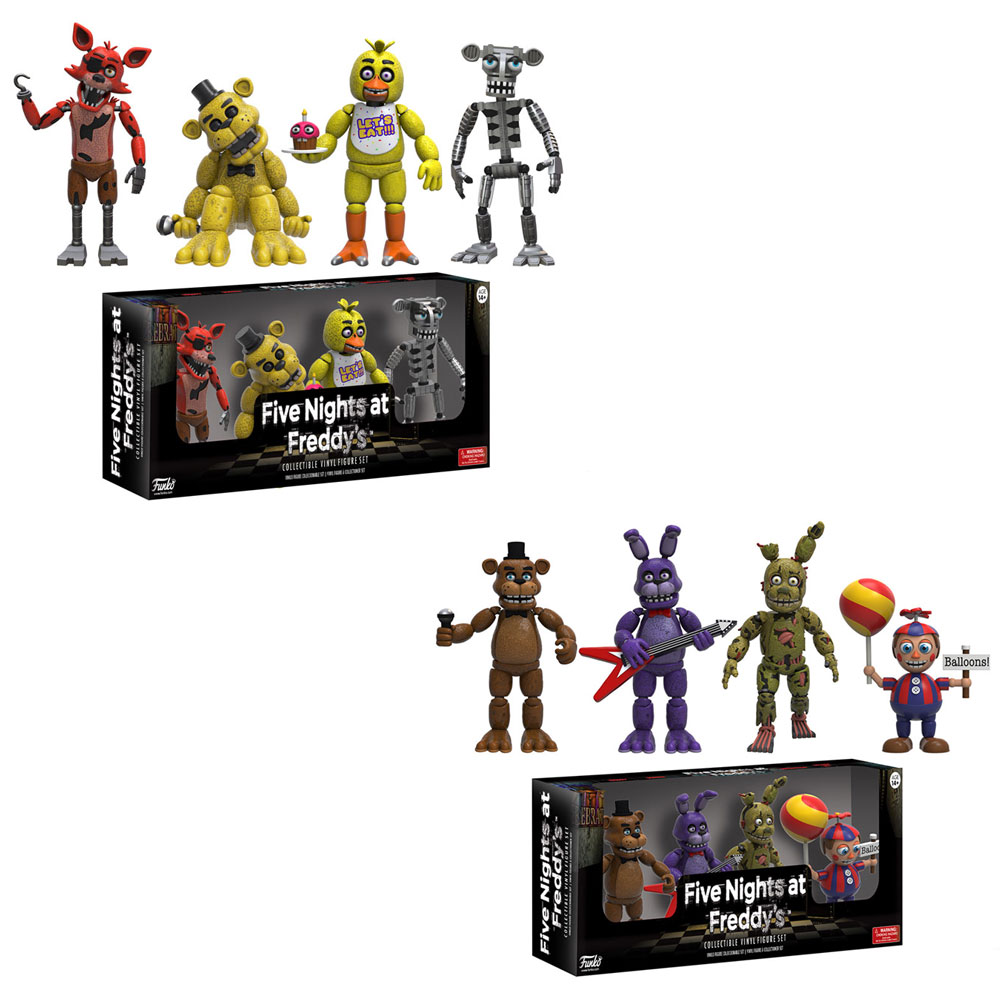 Funko Collectible Vinyl Figure Sets - Five Nights at Freddy's - SET OF 2 PACKS (8863 & 8864) (2-inch