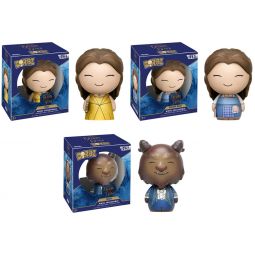 Funko Dorbz Vinyl Figures - Disney's Beauty & the Beast - SET OF 3 (Beast & 2 Belle's)
