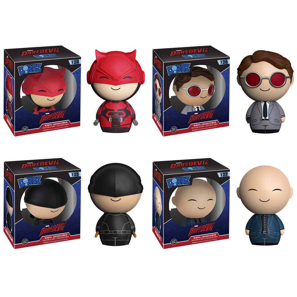 Funko Dorbz Vinyl Figures - Daredevil TV - SET OF 4 (Daredevil, Matt Murdock, Wilson Fisk +1)