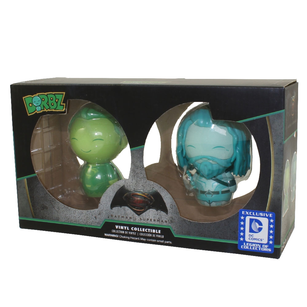 Funko Dorbz Vinyl Figures - Batman v Superman - SUPERMAN & AQUAMAN (2-Pack) *LOC Exclusive*