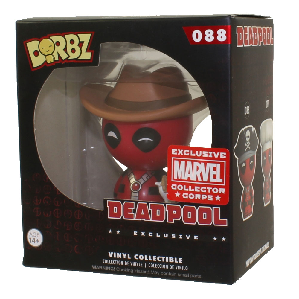 Funko Dorbz Vinyl Figure - Marvel Collector Corps - DEADPOOL (Cowboy) #088 *Exclusive*