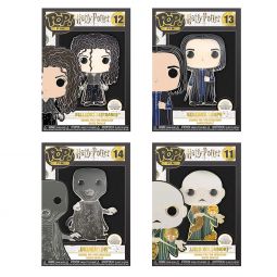 Funko POP! Harry Potter Enamel Pins - SET OF 4 (Dementor, Voldemort, Bellatrix & Snape)