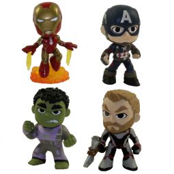 Funko Mystery Minis Figures - Marvel's Avengers: Endgame - SET OF 4 (Hulk, Iron Man, Cap & Thor)