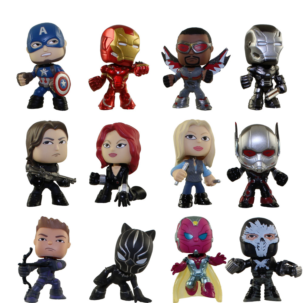 Funko Mystery Minis Vinyl Bobble Figures - Captain America: Civil War - SET OF 12