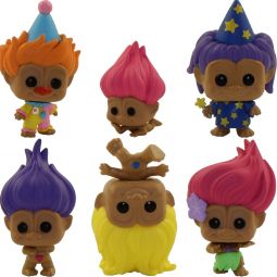 Funko Mystery Mini Vinyl Figures - Classic Trolls (Good Luck) - SET OF 6 (Clown, Wizard, Hula +3)
