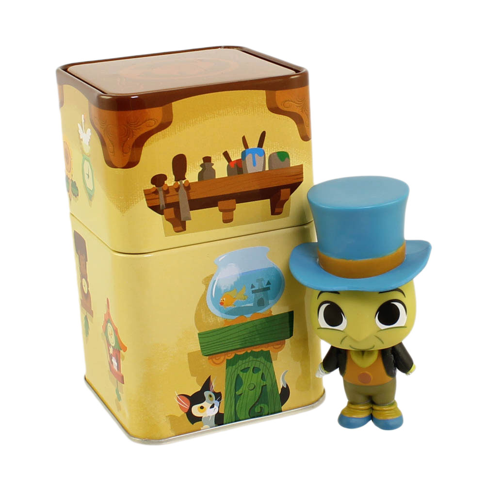Funko Mystery Minis Vinyl Figures - Disney Treasures PINOCCHIO TIN w/ Jiminy Cricket Figure