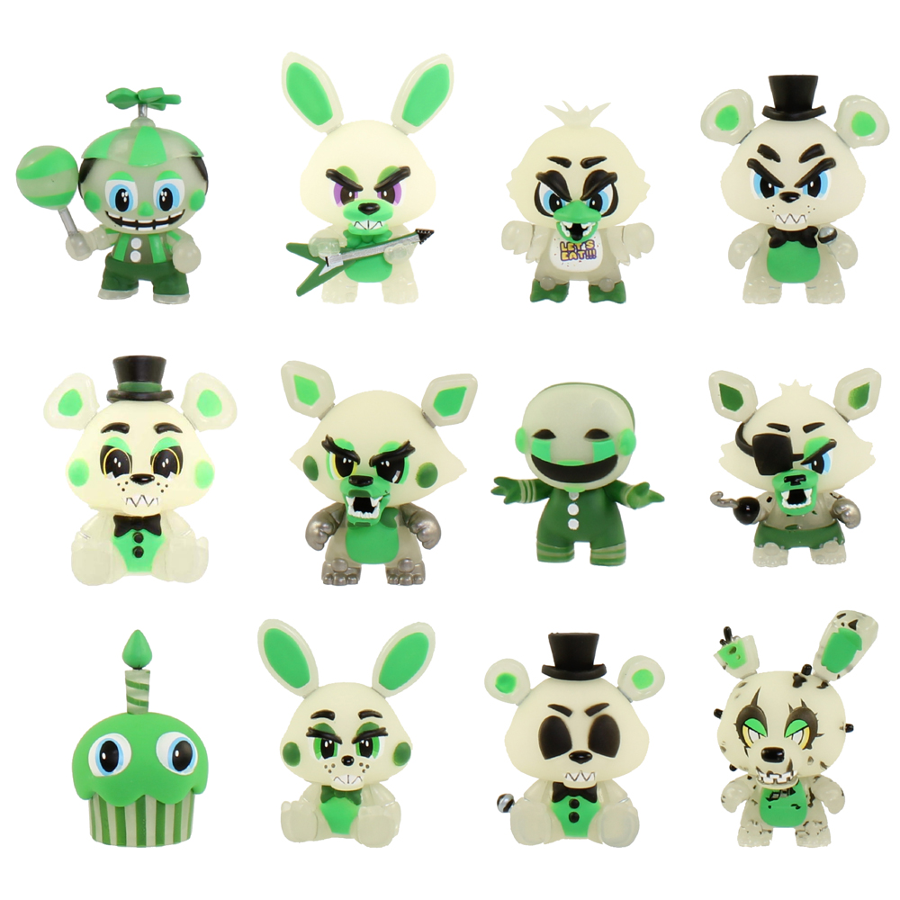 Funko Mystery Minis Vinyl Figures - Five Nights at Freddy's Glow Series - SET OF 12