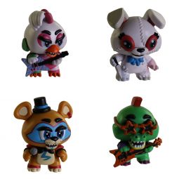Funko Mystery Minis Figures - FNAF Security Breach - SET OF 4 (Glamrock Chica, Gator, Vanny +1)