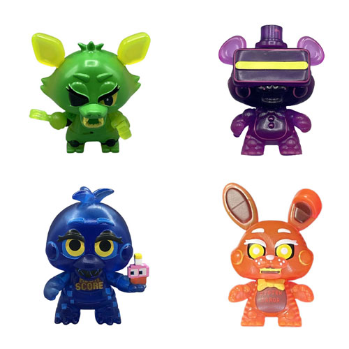 Five Nights At Freddy's Video Game FNAF Action 6 Mini Figures Toys Bonnie  Foxy E