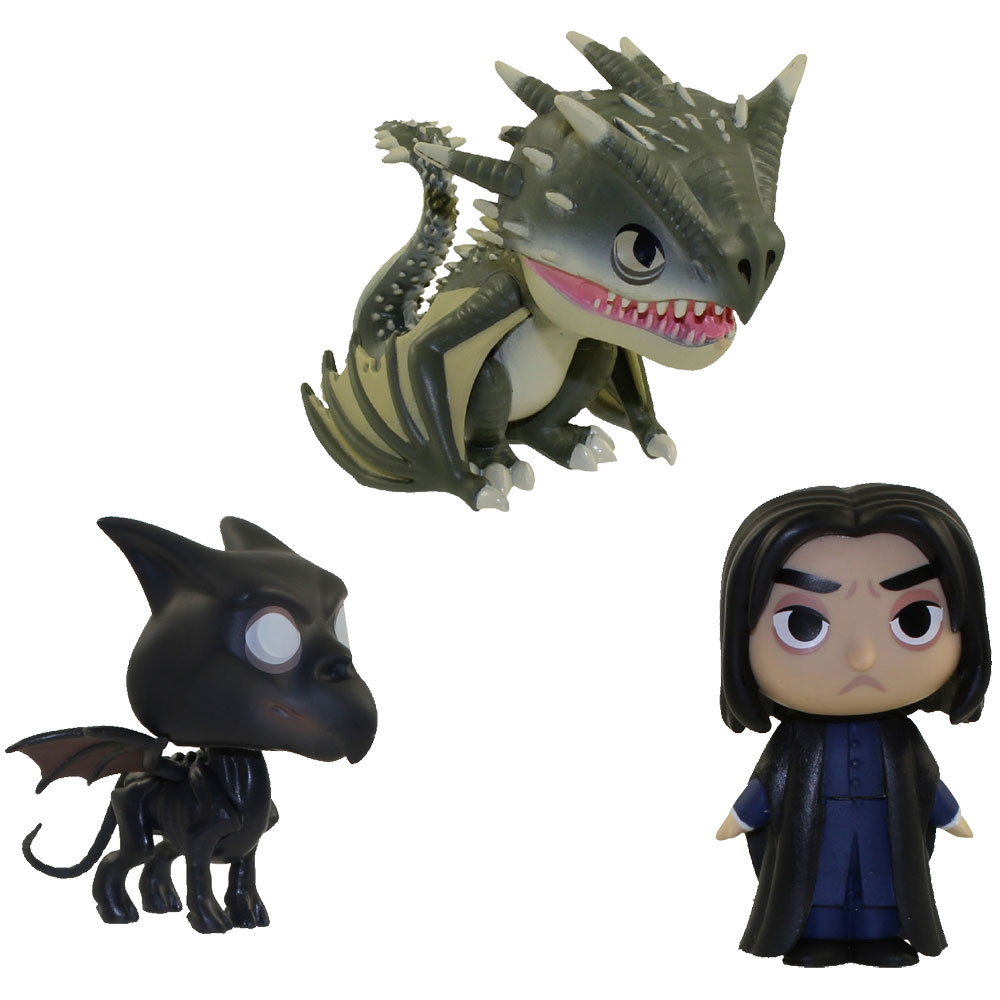 Funko Mystery Minis Vinyl Figures - Harry Potter S2 - SET OF 3 (Horntail Dragon, Thestral & Snape)