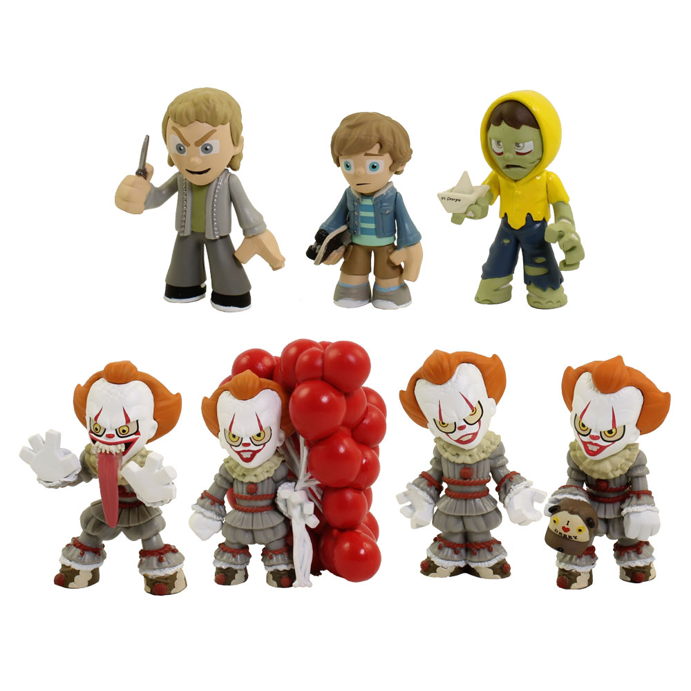 Funko Mystery Minis Vinyl Figures - Stephen King's It: Chapter 2 - SET OF 7 (4 Pennywise, Henry +2)