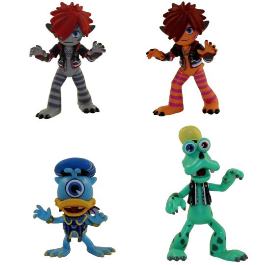 Funko Mystery Minis Vinyl Figure Kingdom Hearts S2 Set Of 4 Monsters Inc 2 Sora Goofy Donald - legend of roblox toy set includes legends of roblox set roblox series 2 mystery box blind bag figure